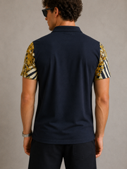 Versace Jeans polishirt graphic black gold