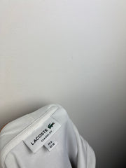 Lacoste embroidered crocodile crafted patch-logo hoodie white