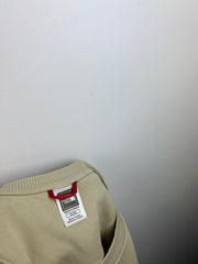 The North Face embroidered chest & back patch-logo sweatshirt beigie
