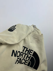 The North Face embroidered chest & back patch-logo sweatshirt beigie