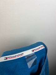 Tommy Hilfiger sport printed cheast logo crewneck sweatshirt blue