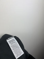 Nike Tech fleece zipper detail printed logo sweatpants dark grey
