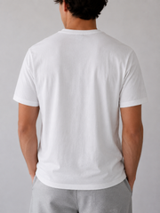 Ralph lauren navy patch logo short tee white