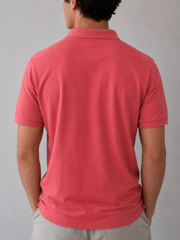 Ralph Lauren Oxford Multi Patch Polo Coral