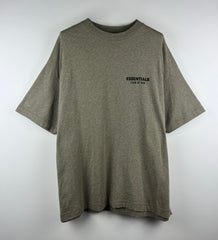 Essentials Fear Of God oversize printed logo short sleeve tee homestay heather