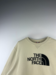 The North Face embroidered chest & back patch-logo sweatshirt beigie
