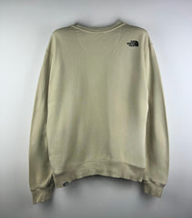 The North Face embroidered chest & back patch-logo sweatshirt beigie