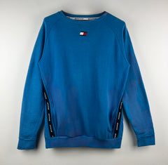 Tommy Hilfiger sport printed cheast logo crewneck sweatshirt blue