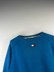 Tommy Hilfiger sport printed cheast logo crewneck sweatshirt blue
