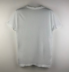 Versace Jeans printed black spellout side logo short tee whitw