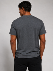 Kenzo printed tiger face graphic logo short sleeve tee grey