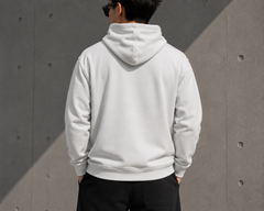 Lacoste embroidered crocodile crafted patch-logo hoodie white