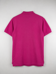 Ralph lauren blue patch-logo short sleeve polo pink