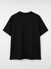 Versace Jeans Couture printed gold graphic logo short tee black